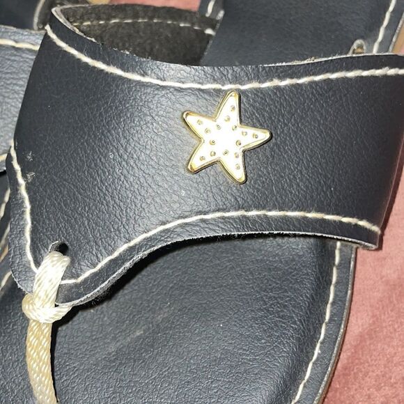 Kino flip flops with starfish on the top size 10 - Picture 2 of 5